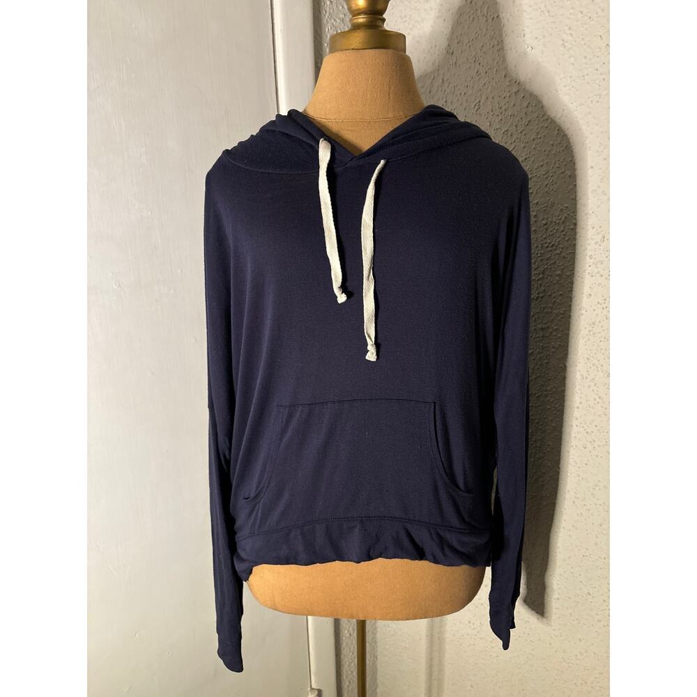 Abercrombie & Fitch Blue High Low Hoodie M Classic Casual Cozy Comfy Skater Twee